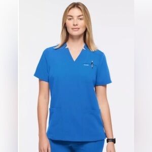 jaanuu scrubs set women Small Royal blue Nursing Medical